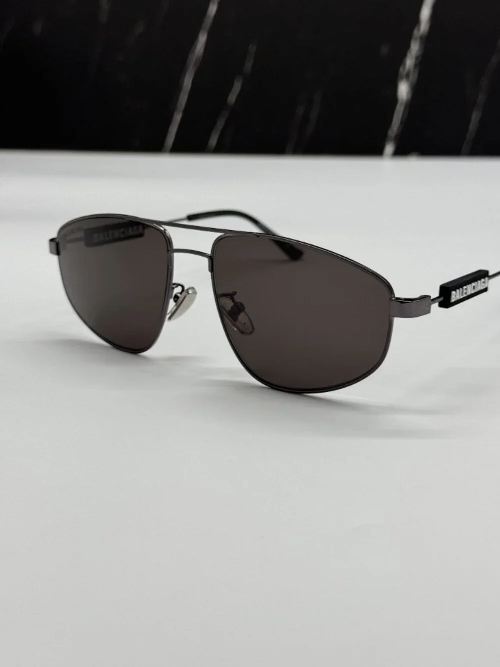 NEW BALENCIAGA BB0115S 001 BLACK PILOT UNISEX SUNGLASSES BALENCIAGA EYEWEAR